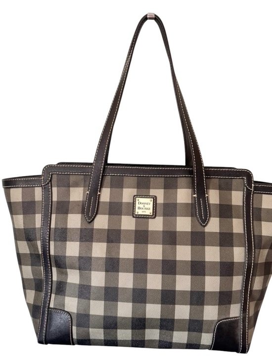 Dooney & Bourke Handbags - Dooney Tucker Olive & black XL zip tote EUC